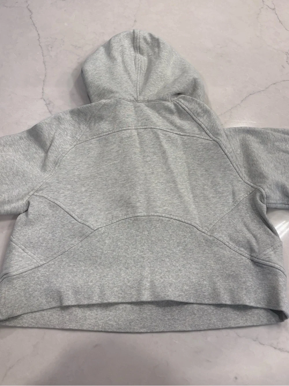 Lululemon Light Gray Scuba Hoodie - Quarter Zip